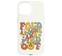 Fold Around And Find Out Funny Daisy Groovy Poker Player Case for iPhone 15