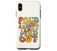 Fold Around And Find Out Funny Daisy Groovy Poker Player Case for iPhone XS Max