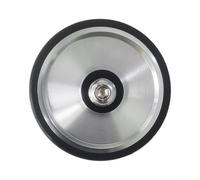Fold Bike Replacement Wheel 55mm for m6 Silent Roll Fold Bike | Exact 55x9mm size, 30g lightweight, for m6 mounting screw, direct replacement, fits for brompton frames(Silver)