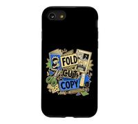 FOLD CUT COPY Mini Zine Comic Making Case for iPhone SE (2020) / 7/8