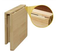 Fold Down TableWall Mounted Wood Folding Workbench SpaceSaving Foldable Breakfast Bar & Dining TableSizes L40120cm