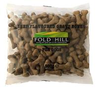 Fold Hill Beef Gravy Bones, Vitamin & Mineral Enriched, 1 x 500g Pack