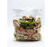 Fold Hill Dog Treats Biscuit Variety Selection Maintains Healthy Teeth & Gums - 1 x 800g