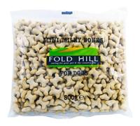 Fold Hill Mini Milky Bones - Milk Flavoured Dog (Pack of 1 x 500g) | Crunchy oven-baked mini biscuits, low fat and bite sized for training, rewards and occasional treats for dogs.