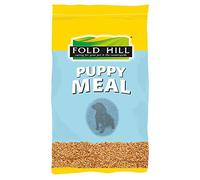 Fold Hill - Plain Puppy Meal Mixer, Oven Baked Dry Kibble with Added Vitamins and Minerals, Perfect for Glossy Coats, 15kg, transparent