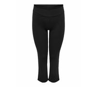 Fold Jazz Curvy Leggings in Cotton with High Waist Black