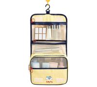 Fold Out Toiletry Bag Compartment Organizer Tote with Hook