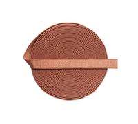 Fold Over Elastic Elastic Spandex Satin Band Shoulder Tape Underwear Lingerie Sewing Trim-Tan-10mm-10 Yards(Pecan Brown,5 Yards)
