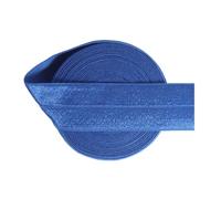 Fold Over Elastic Foe 1 Inch 25 Mm Solid Spandexed Satin Band Webbing Underwear Dress Sewing Trim 2/5/10 Yard Royal 10 Yards