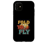 Fold To Fly Origami Crane Retro Paper Art Case for iPhone 11