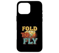 Fold To Fly Origami Crane Retro Paper Art Case for iPhone 16 Pro Max