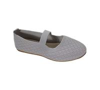 Fold Up Shoes for Handbag Size 3 Go Walking Shoes Hands Slip in Sneakers Ladies Flat Shoes Size 5 (Grey, 6.5)