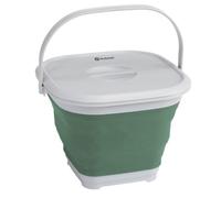 Foldab;e Flat-Packed Camping Bucket - Outwell Collaps Bucket Square w/lid