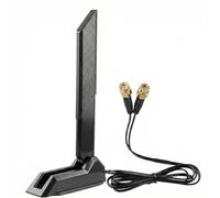 Foldable 12dBi Tri-Band WiFi 6WiFi 7E Omni Antenna with Magnetic Base Works with ASUS ROG Maximus GIGABYTE MSI Routers Gaming Motherboards PCs Bluetooth Supports 2.4GHz 5GHz 6GHz Wi-Fi 6 AX AXE