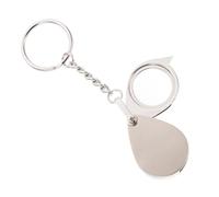 Foldable 15x Magnifier Keychain for Coins, Antiques, Jewelry