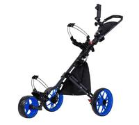 Foldable 3 Wheel Golf Trolley Push Cart Caddie Featuring Aluminum Alloy Frame Parking Brake And Holder Compact Folding Suitable for driving range, color to 2