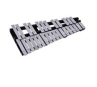 Foldable 30 Note Glockenspiel Xylophone Wooden Frame Aluminum Bars Percussion Musical Instrument