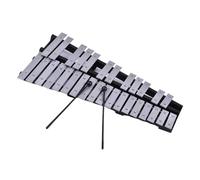 Foldable 30 Note Glockenspiel Xylophone Wooden Frame Aluminum Bars With Carrying Bag Easy To Learn