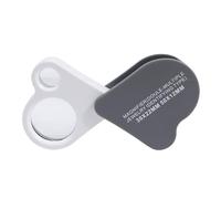 Foldable 30X 50X Lens Handheld Eye Loupe Magnifier for Stamp Jewelry Inspection Double Lens Glass Portable Reading Aid
