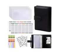 Foldable 360 Degree Binder with Standard 6 Hole Refill Able Pages Leather Construction Ideal for Flexible Writing Angles Refill Notebook Folders Binders