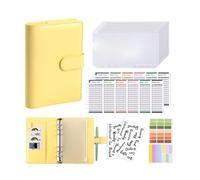Foldable 360 Degree Binder with Standard 6 Hole Refill Able Pages Leather Construction Ideal for Flexible Writing Angles Refill Notebook Folders Binders