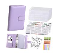 Foldable 360 Degree Binder with Standard 6 Hole Refill Able Pages Leather Construction Ideal for Flexible Writing Angles Refill Notebook Folders Binders