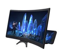 Foldable 3D Curved Phone Screen Magnifier Clear Panoramic Enlarger Smartphone Stand for Home Office and The Elderly