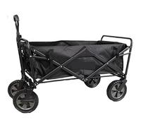 Foldable 4-Wheel Cart for Camping & Outdoor Shopping - Heavy-Duty, Lightweight, Portable Utility Trolley with Adjustable Handle, Perfect for Beach, Parks & Picnics