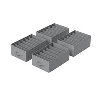 Foldable 6-Compartment Drawer Organisers, Dove Grey / 4