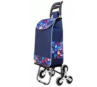 Foldable 6Wheel Stair Climbing Shopping Cart for Easy Grocery Transport Lightweight and Portable Ideal for Market Use Effortless Movement on Stairs and Curbs