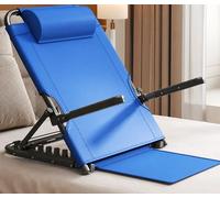 Foldable 7-Tier Bed Backrest, Adjustable Recliner Chair with Cushion, Sturdy Metal Support for Elderly & Disabled - Home Nursing Chair for Comfort
