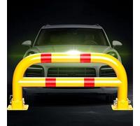 Foldable 80cm Weatherproof Lockable Parking Bollard - Heavy-Duty Anti-Collision Blocker for Secure Parking Spaces - Ideal Parking Solution for Safety and Space Management