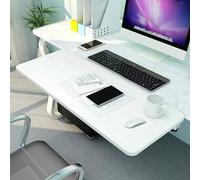 Foldable 90° Desk Plateau - Ergonomic Computer Stand for Laptop & Mouse Portable Workspace for Work & Play Wooden Board 55/65/75x25cm