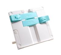 Foldable ABS Textbook Stand with Page Clip Angles Adjustable Reading Stand for Books Sheet Music Tablets Cook Recipes Space Saving Book Owner