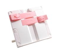 Foldable ABS Textbook Stand with Page Clip Angles Adjustable Reading Stand for Books Sheet Music Tablets Cook Recipes