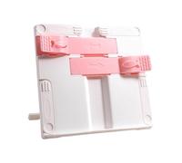 Foldable ABS Textbook Stand with Page Clip Angles Adjustable Reading Stand for Books Sheet Music Tablets Cook Recipes Space Saving Book Owner