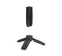 Foldable ABS Tripod Stand 9cm Portable Black | Strong magnetic base, fast-detach design, fits for insta360 X6, secure hold on metal surfaces