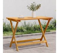 Foldable Acacia Wood Garden Table 90x52.5x65 cm - Sturdy Design, Space-Saving, Perfect for Patio, Balcony, Outdoor Dining, and Entertaining