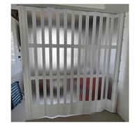 Foldable Accordion Door with Acrylic Panel for Interior Room Division in Bedrooms, Kitchens, and Toilets
