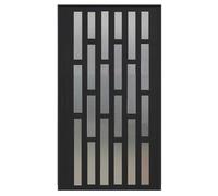 Foldable Accordion Interior Door Frosted Acrylic Sliding Partition for Barn Entry Privacy Divider Space Saving Concertina Gate Screen (37x80in / 94x203cm)