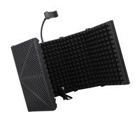 Foldable acoustic panel shield sound insulation for podcast microphones and music production sound absorbing foam