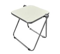Foldable Acrylic Table Modern Sofa Side Table Compact Folding Desk Portable Computer Table Small Nightstand for Living Room Bedroom & Small Spaces (15.7''L * 13.8''W * 17'')