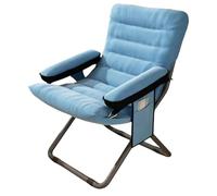 Foldable Adjustable Armchair with Storage Pockets - Comfy Lounge Chair Set for Living Room Bedroom Office Balcony - Perfect for Relaxation & Space-Saving Pack of 2