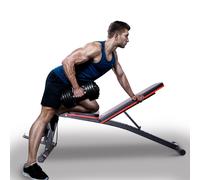Foldable Dumbbell Bench Weight Training, Black