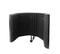 Foldable Adjustable Sound Absorbing Vocal Recording Panel Portable Acoustic Isolation Microphone Sound-proof Plate with 5 Combination Multi-layer Noise Reduction Principle Design High-density Sponge P