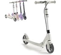 Foldable Adult Scooter, Height Adjustable Scooters with Dual Brakes and Removable Handles, 80cm-105cm Height Adjustable, Load-bearing Up To 100KG & 20CM Diameter Tire for Kids Adults and Teens