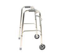 Foldable Adult Seniors Assistive Walkers Climbing on The Downhill Walking Aid 2 Wheel Crutch Lightweight 2.6kg Decoration