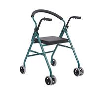 Foldable Aids, Frame Walker Wheel with Seat for Elderly Walker Hand Push Walker
