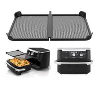 Foldable Air Fryer Splatter Screen, Air Fryer Splatter Guard Air Fryer Accessories Compatible with Ninja AF500,Silicone Large Air Fryer Fryer Splatter Shield Protection for AF500,14.56x8.26in