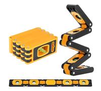Foldable Aluminum Levels Tool High Accuracy Measurement Rustproof Compact Storage Suitable for Carpentry and Renovations Measuring Ruler